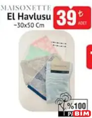 MAİSONETTE EL HAVLUSU 30X50 fiyat ve kampanya bilgisi